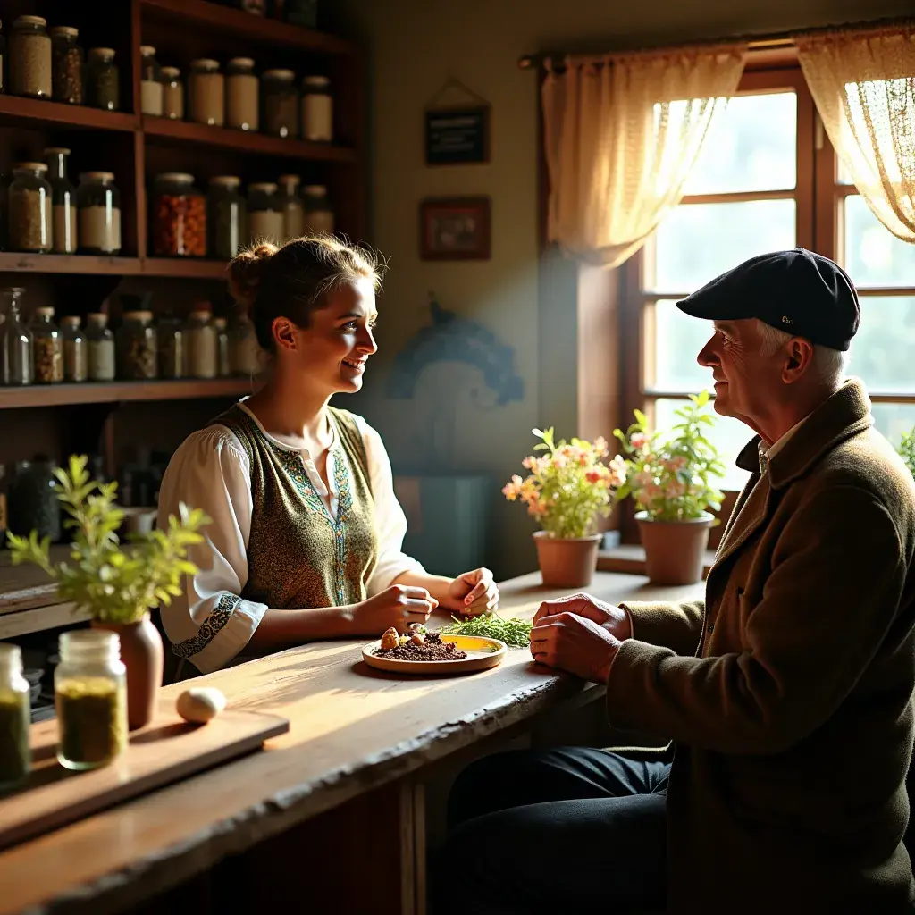Vérkeringést támogató gyógynövényes infúzió üvege a természetes összetevőkkel.